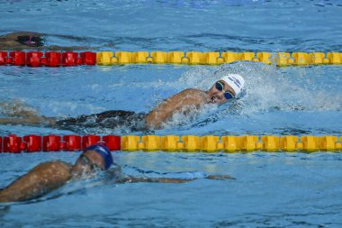 Santiago, Şili, 25 Ekim 2023, Beatriz Pimentel (BRA) 2023 Pan Amerikan Oyunları 'nda Kadınlar 150 metre serbest stilde