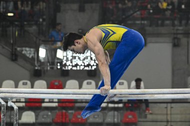 Santiago, Şili, 23 Ekim 2023, Arthur Mariano (BRA) 2023 Pan Amerikan Oyunları 'nda erkek Artistik