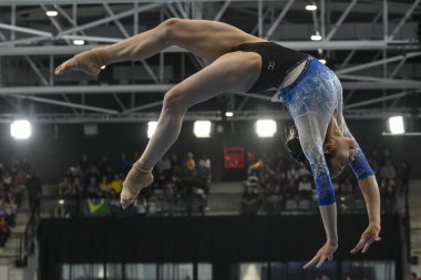 Santiago, Şili, 23 Ekim 2023, Alexa Grande (ESA) 2023 Pan Amerikan Oyunları 'nda kadın Sanatçı