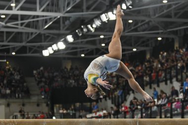 Santiago, Şili, 23 Ekim 2023, Flavia Saraiva (BRA) 2023 Pan Amerikan Oyunları 'nda kadın Sanatçı