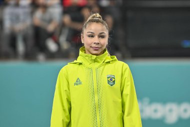 Santiago, Şili, 23 Ekim 2023, Flavia Saraiva (BRA) 2023 Pan Amerikan Oyunları 'nda kadın Sanatçı