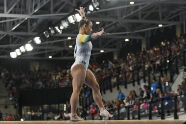 Santiago, Şili, 23 Ekim 2023, Flavia Saraiva (BRA) 2023 Pan Amerikan Oyunları 'nda kadın Sanatçı