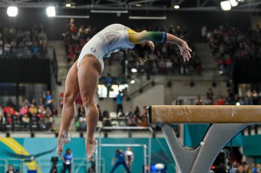 Santiago, Şili, 23 Ekim 2023, Flavia Saraiva (BRA) 2023 Pan Amerikan Oyunları 'nda kadın Sanatçı