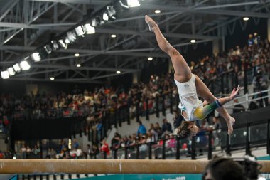 Santiago, Şili, 23 Ekim 2023, Flavia Saraiva (BRA) 2023 Pan Amerikan Oyunları 'nda kadın Sanatçı