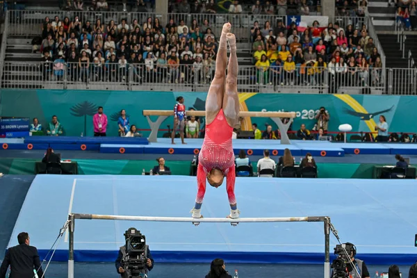 Santiago, Şili, 23 Ekim 2023, Ahtziri Sandoval (MEX) 2023 Pan Amerikan Oyunları 'nda kadın Artistik