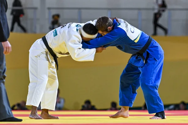 Santiago, Şili, 28 Ekim 2023, Juan Postigos (PER) - Julien Frascadore (CAN) - 2023 Pan Amerikan Oyunları 'nda erkekler -66 kilo