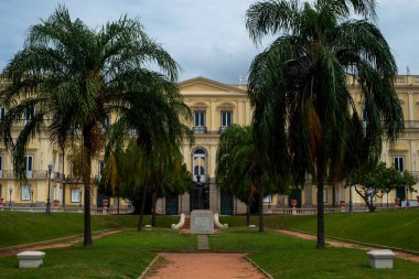 Rio, Brezilya - Nisan 07, 2023, Quinta da Boa Vista, Sao Cristovao Imperial Quarter 'daki belediye parkı.