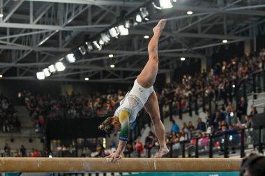 Santiago, Şili, 23 Ekim 2023, Flavia Saraiva (BRA) 2023 Pan Amerikan Oyunları 'nda kadın Sanatçı