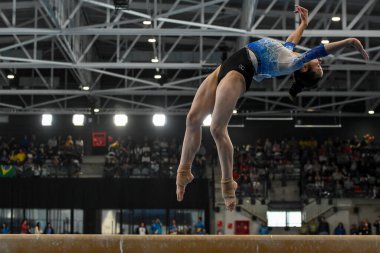 Santiago, Şili, 23 Ekim 2023, Alexa Grande (ESA) 2023 Pan Amerikan Oyunları 'nda kadın Sanatçı