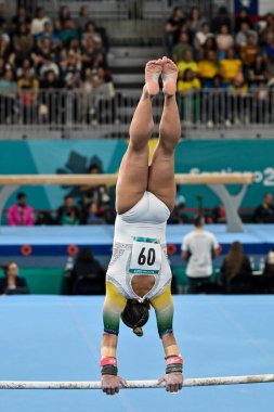 Santiago, Şili, 23 Ekim 2023, Flavia Saraiva (BRA) 2023 Pan Amerikan Oyunları 'nda kadın Sanatçı