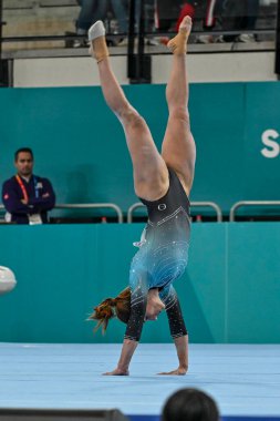 Santiago, Şili, 23 Ekim 2023, Yeşim Barbosa (BRA) 2023 Pan Amerikan Oyunları 'nda kadın Sanatçı