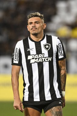 Rio, Brezilya - Mart 06, 2024, Tiquinho Soares, Nilton Santos Stadyumu 'nda Botafogo ve Bragantino arasında oynanan karşılaşmada Libertadores Kupası' nın grup fase 'si