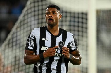 Rio, Brezilya - Mart 06, 2024, Nilton Santos Stadyumu 'nda Botafogo ve Bragantino arasında oynanan maçta Libertadores Kupası' nın grup fase 'si