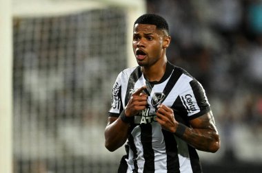 Rio, Brezilya - Mart 06, 2024, Nilton Santos Stadyumu 'nda Botafogo ve Bragantino arasında oynanan maçta Libertadores Kupası' nın grup fase 'si