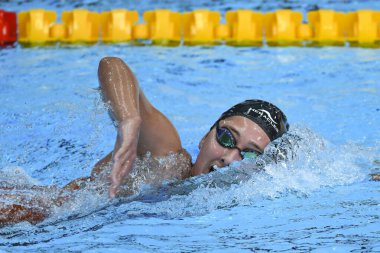 Santiago, Şili, 25 Ekim 2023, Agostina Hein (ARG) 2023 Pan Amerikan Oyunları 'nda Kadınlar 150 metre serbest stilde