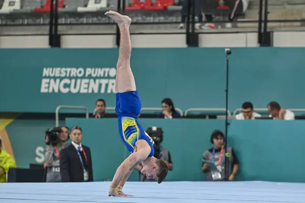 Santiago Chili Octobre 2023 Diego Soares Bra Pendant Gymnastique Hommes Photo De Stock