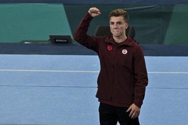 Santiago, Şili, 23 Ekim 2023, Felix Dolci (CAN) 2023 Pan Amerikan Oyunları 'nda erkek Artistik