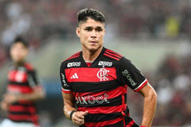 Rio, Brezilya - Mart, 16 2024, Luiz Araujo, Maracana Stadyumu 'nda oynanan Carioca yarı final karşılaşmasında Flamengo ile Fluminense arasındaki maçta