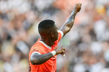Rio, Brezilya - Mart 17, 2024, Maracana Stadyumu 'nda oynanan yarı final Carioca şampiyonasında Nova Iguacu ile Vasco arasındaki maçta Bill oyuncu
