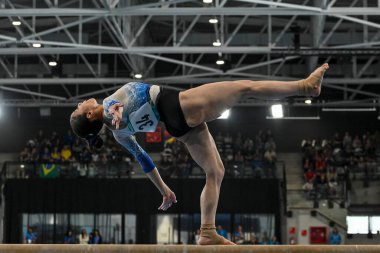 Santiago, Şili, 23 Ekim 2023, Alexa Grande (ESA) 2023 Pan Amerikan Oyunları 'nda kadın Sanatçı