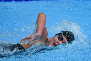 Santiago, Şili, 25 Ekim 2023, Rachel Stege (ABD) 2023 Pan Amerikan Oyunları 'nda Kadınlar 150 metre serbest stilde