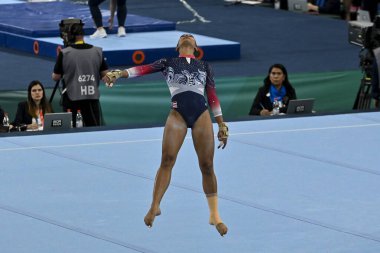 Santiago, Şili, 23 Ekim 2023, Stella Diaz Muniz (PUR) 2023 Pan Amerikan Oyunları 'nda kadın sanatçılar