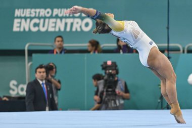 Santiago, Şili, 23 Ekim 2023, Flavia Saraiva (BRA) 2023 Pan Amerikan Oyunları 'nda kadın Sanatçı