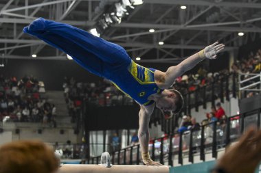 Santiago, Şili, 23 Ekim 2023, Diogo Soares (BRA) 2023 Pan Amerikan Oyunları 'nda erkekler Artistik