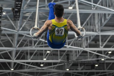 Santiago, Şili, 23 Ekim 2023, Arthur Marianoi (BRA) 2023 Pan Amerikan Oyunları 'nda erkek Sanatçısı