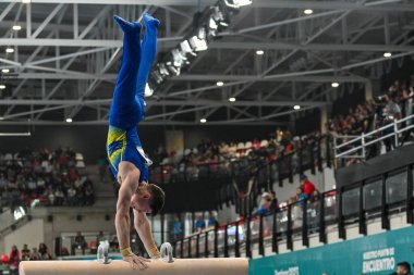 Santiago, Şili, 23 Ekim 2023, Diogo Soares (BRA) 2023 Pan Amerikan Oyunları 'nda erkekler Artistik