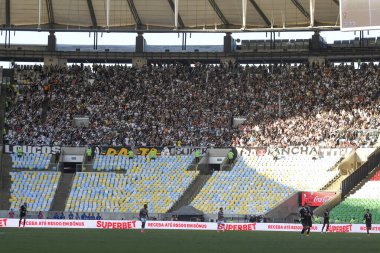 Rio, Brezilya - 20 Nisan 2024, Brezilya Maracana Stadyumu 'nda Fluminense x Vasco arasında oynanan maçta