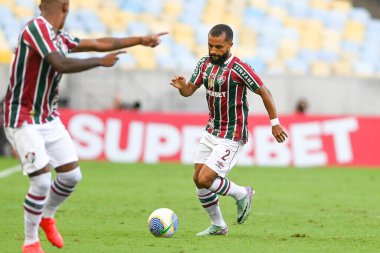Rio, Brezilya - 20 Nisan 2024, Samuel Xavier Brezilya Maracana Stadyumu 'nda Fluminense x Vasco arasında oynanan maçta
