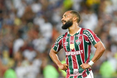 Rio, Brezilya - 20 Nisan 2024, Samuel Xavier Brezilya Maracana Stadyumu 'nda Fluminense x Vasco arasında oynanan maçta