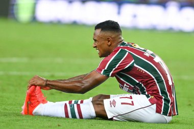 Rio, Brezilya - 20 Nisan 2024, Marquinhos Maracana Stadyumu 'nda Fluminense x Vasco ile Brezilya Şampiyonası arasında oynanan maçta