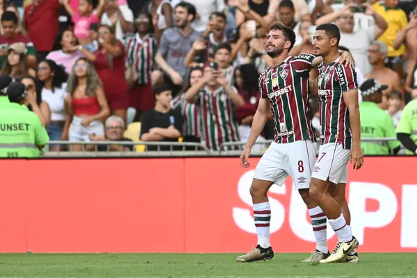 stock image Rio, Brazil - April, 20 2024, Martinelli player in match between Fluminense x Vasco by Brazilian championship, 3st round, in Maracana Stadium