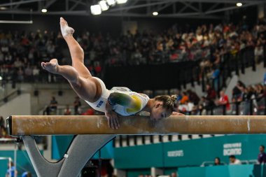 Santiago, Şili, 23 Ekim 2023, Flavia Saraiva (BRA) 2023 Pan Amerikan Oyunları 'nda kadın Sanatçı