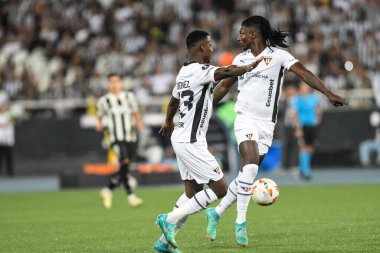 Rio, Brezilya - Mayıs 08, 2024, Quinonez Botafogo (BRA) - LDU (ECU) maçı sırasında Nilton Santos Stadyumu 'nda Libertadores Şampiyonası