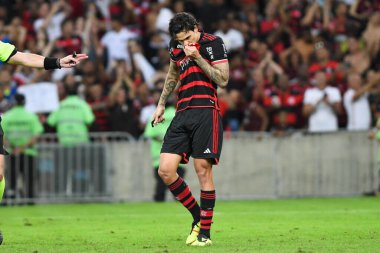 Rio, Brezilya - 23 Haziran 2024: Fluminense ile Flamengo arasındaki maçta Maracana Stadyumu 'nda oynanan 11.
