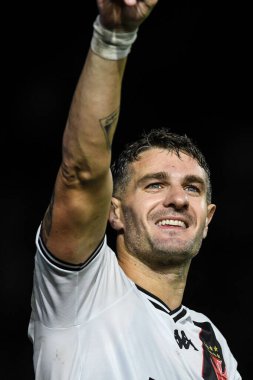 Rio, Brezilya - Temmuz 03 2024: Vasco ile Fortaleza arasındaki maçta Sao Januario Stadyumu 'nda oynanan 14. turda Vegetti oyuncusu