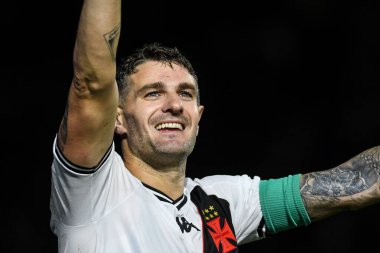 Rio, Brezilya - Temmuz 03 2024: Vasco ile Fortaleza arasındaki maçta Sao Januario Stadyumu 'nda oynanan 14. turda Vegetti oyuncusu