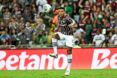 Rio, Brezilya - Temmuz 04 2024: Antonio Carlos Fluminense ile Brezilya Şampiyonası arasında oynanan maçta, Maracana Stadyumu 'nda 14. raunt