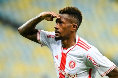 Rio, Brezilya - Temmuz 04 2024: Maracana Stadyumu 'nda oynanan 14. turda Fluminense ve Internacional arasında oynanan maçta Ighor Gomes oyuncusu