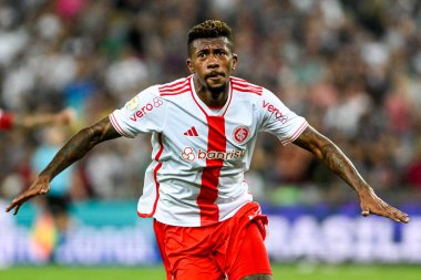 Rio, Brezilya - Temmuz 04 2024: Maracana Stadyumu 'nda oynanan 14. turda Fluminense ve Internacional arasında oynanan maçta Ighor Gomes oyuncusu