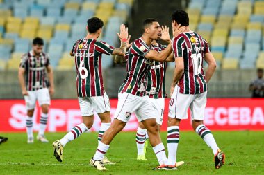 Rio, Brezilya - Temmuz 04 2024: Fluminense ile Brezilya Şampiyonası arasındaki maçta PH Ganso oyuncusu, Maracana Stadyumu 'nda 14. turda