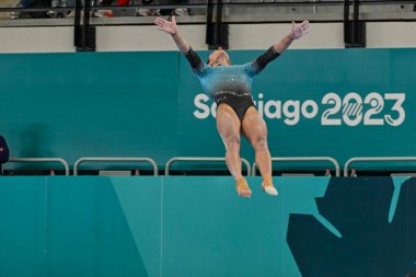 Santiago, Şili, 23 Ekim 2023, Yeşim Barbosa (BRA) 2023 Pan Amerikan Oyunları 'nda kadın Sanatçı