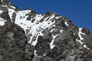 Yazın Andes Dağı 'nda, Portillo' ya giderken çok az kar vardı.