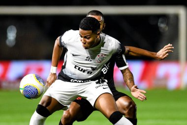 Rio, Brezilya - 10 Temmuz 2024: Vasco da Gama ile Corinthians arasında oynanan maçta Sao Januario Stadyumu 'nda oynanan 16.