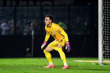 Rio, Brezilya - 10 Temmuz 2024: Matheus Donelli Vasco da Gama ile Corinthians arasındaki maçta Brezilya Şampiyonası, Sao Januario Stadyumu 'nda 16. tur