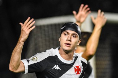 Rio, Brezilya - 10 Temmuz 2024: Lucas Piton Vasco da Gama ile Corinthians arasındaki maçta Brezilya Şampiyonası, Sao Januario Stadyumu 'nda 16. raunt