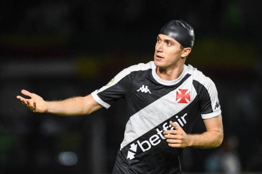 Rio, Brezilya - 10 Temmuz 2024: Lucas Piton Vasco da Gama ile Corinthians arasındaki maçta Brezilya Şampiyonası, Sao Januario Stadyumu 'nda 16. raunt
